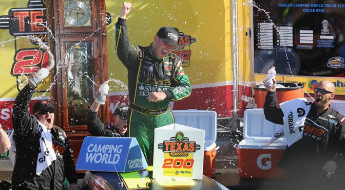 Featured Image for Sauter wins at Martinsville, punches Championship 4 ticket