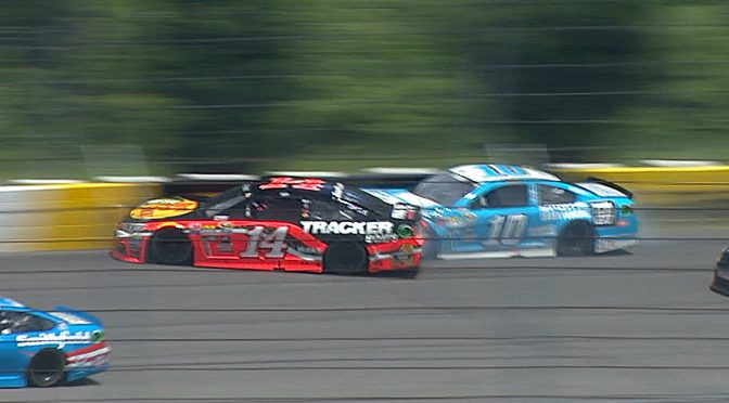 Tony Stewart, Danica Patrick wreck at Pocono