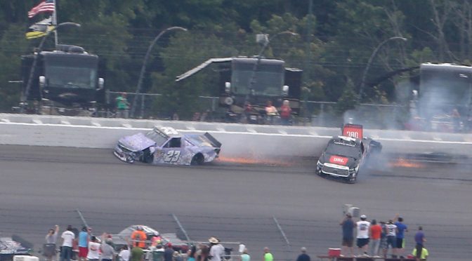 Heavy crash sidelines Bell, Gallagher early at Michigan