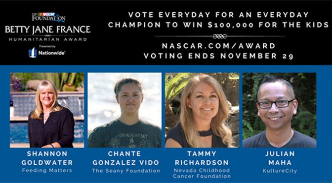 Finalists announced for 2017 Betty Jane France Humanitarian Award Presented by Nationwide