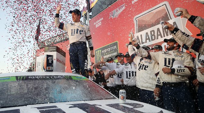 Featured image for Keselowski emerges from wreck-filled Talladega with NASCAR Playoffs win