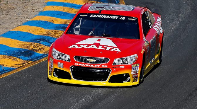 Dale Jr., Larson lead Friday practices at Sonoma