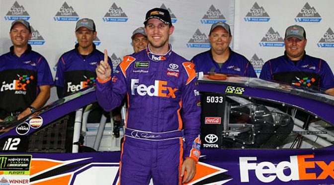 Featured Image for Denny Hamlin corrals Coors Light Pole at Charlotte