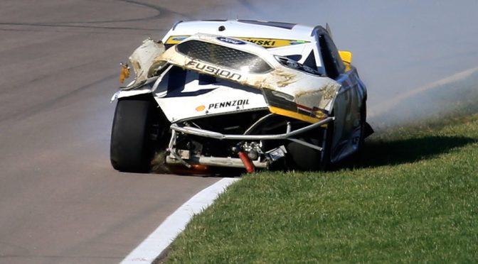 Keselowski's Chase chances take a hit following contact with Hamlin