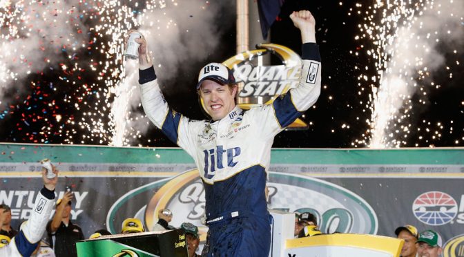 Featured Image for Brad Keselowski wins fuel-mileage game at Kentucky