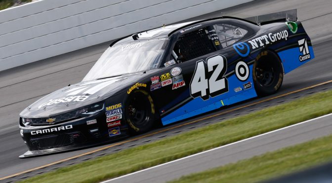 Kyle Larson wins rain-shortened Pocono XFINITY race