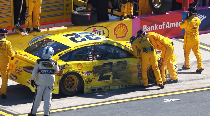 Kevin Harvick, Joey Logano have issues at the same time