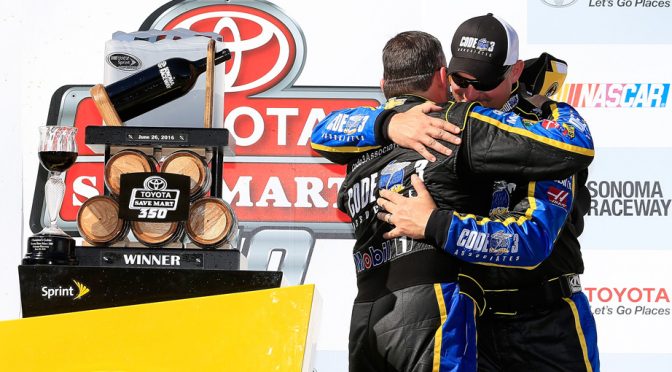 Rookie No. 14 crew chief Bugarewicz reflects on Stewart's veteran win