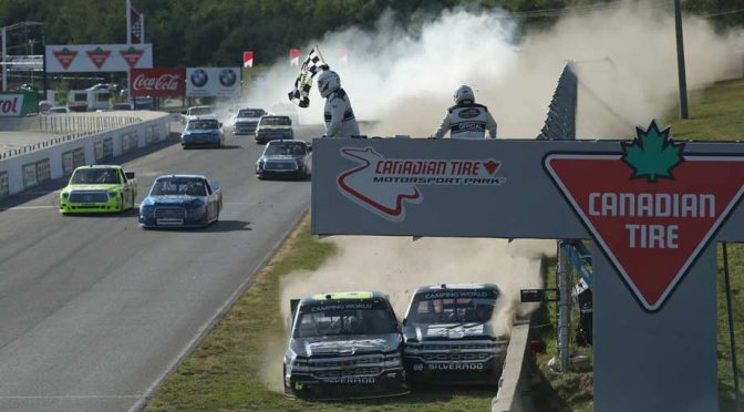 Proud of his win, John Hunter Nemechek defends Truck race finish