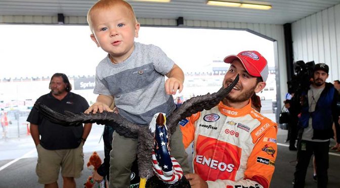 Larson's on-the-move son shines in Target commercial