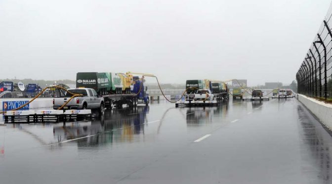 Weather impacts Pocono on-track action