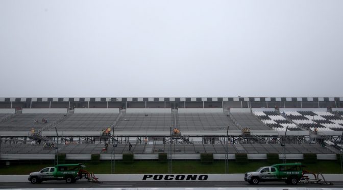Sprint Cup Pocono race postponed to Monday due to rain