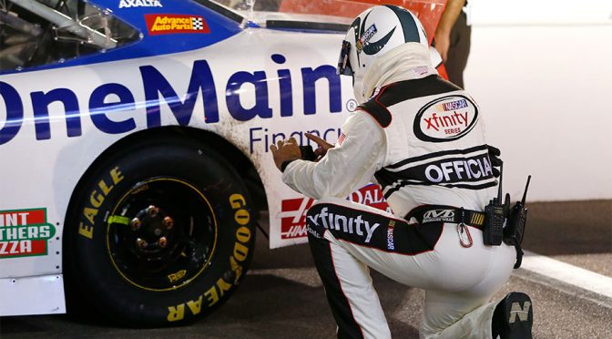 No. 1 of Sadler has lug nut infraction; crew chief out for Miami