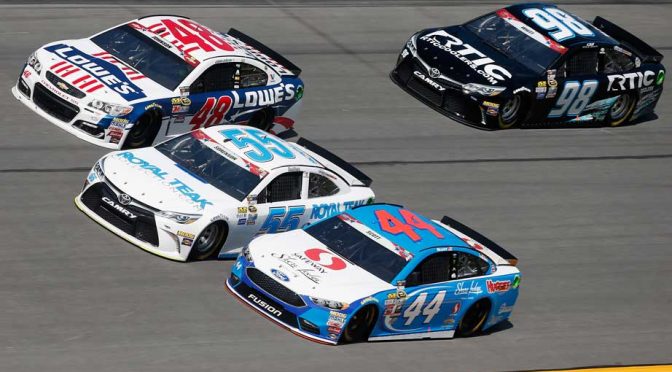 Brian Scott leads Sprint Cup practice at Daytona