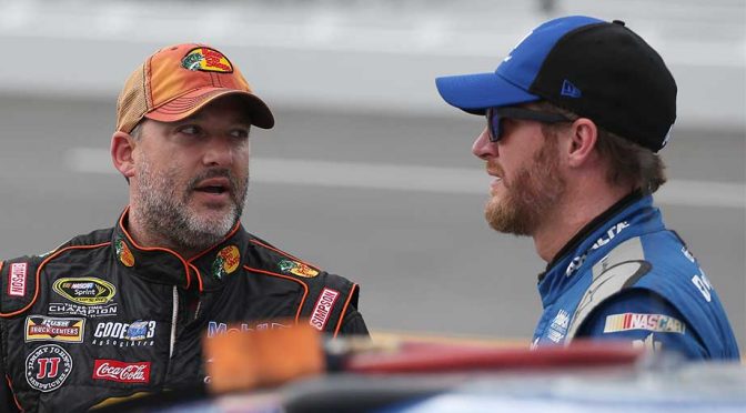 Tony Stewart fills in for Dale Earnhardt Jr.