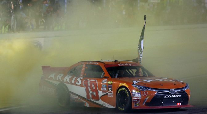 Daniel Suarez wins race, 2016 championship at Miami