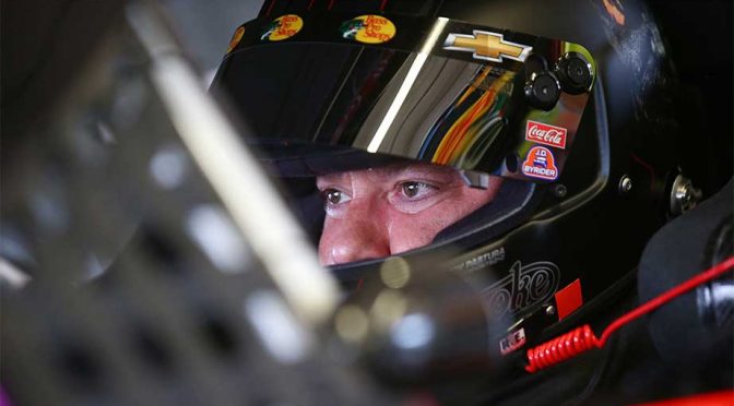 Tony Stewart's helmet honors Dale Earnhardt