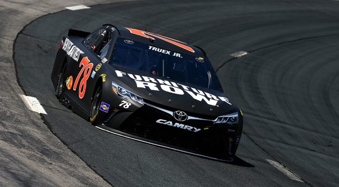 Featured image for Truex tracks down top spot in first New Hampshire practice