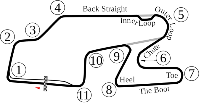 Bus stop? Boot? See Watkins Glen layout, terms