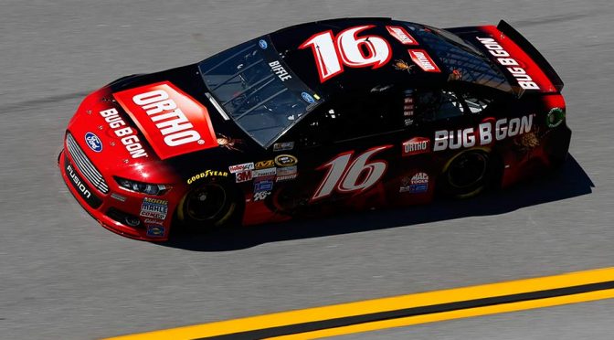 Biffle breaks out, tops Talladega practice heap