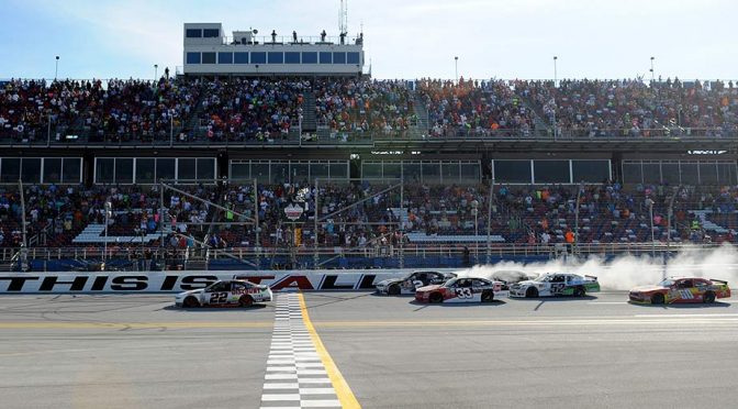 Logano captures XFINITY thriller at Talladega