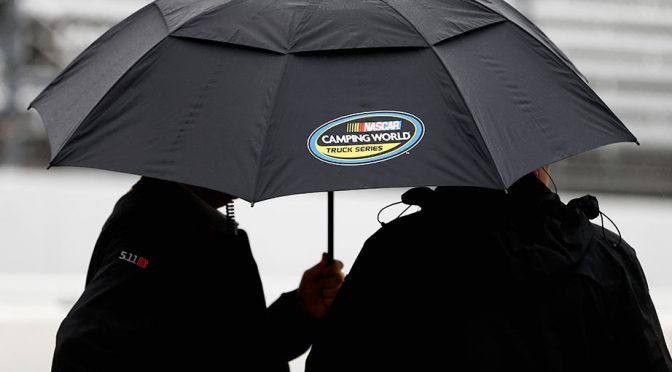 Featured image for Rain delays start of truck practice at Kansas