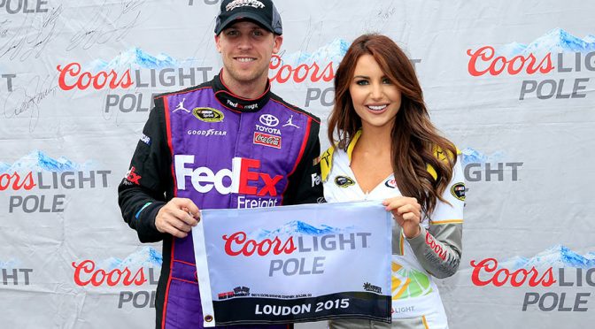 Hamlin hoists XFINITY Coors Light Pole Award