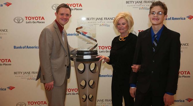 Noltemeyer wins Betty Jane France Humanitarian Award