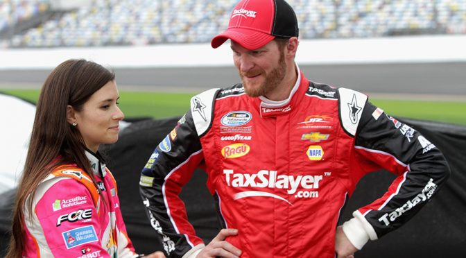 Junior, Danica celeb status on par with Kanye, Kate Upton