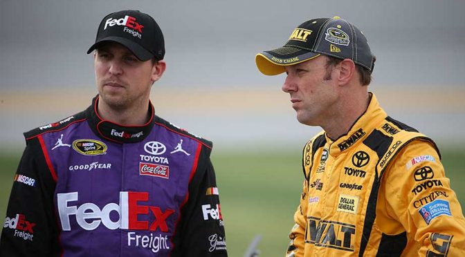 Joe Gibbs Racing sees title hopes cut in half