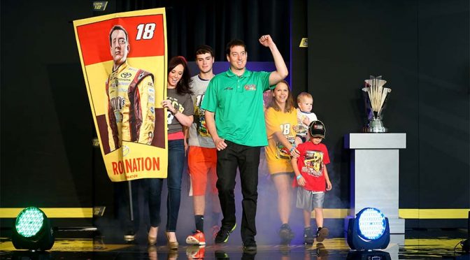 Does Kyle Busch's stomach have a knot in Kansas anymore?