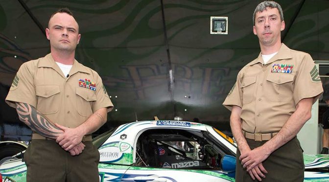 Wounded Marine turned driver earns second win