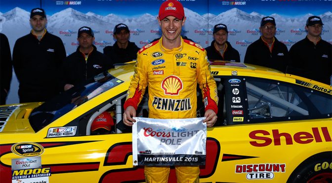 Logano wins Coors Light Pole Award at Martinsville