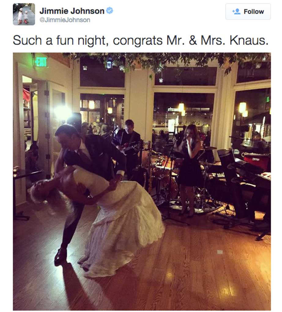 Chad Knaus weds former Miss Sprint Cup | Official Site Of NASCAR