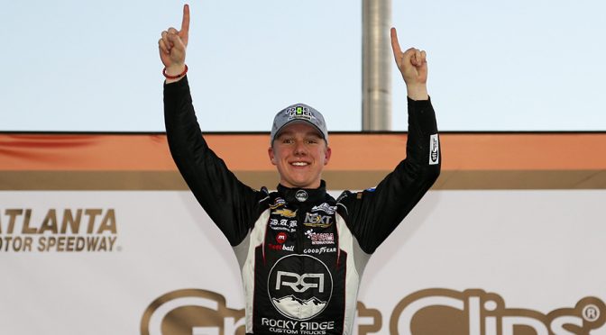 John Hunter Nemechek wins wild Atlanta Truck race