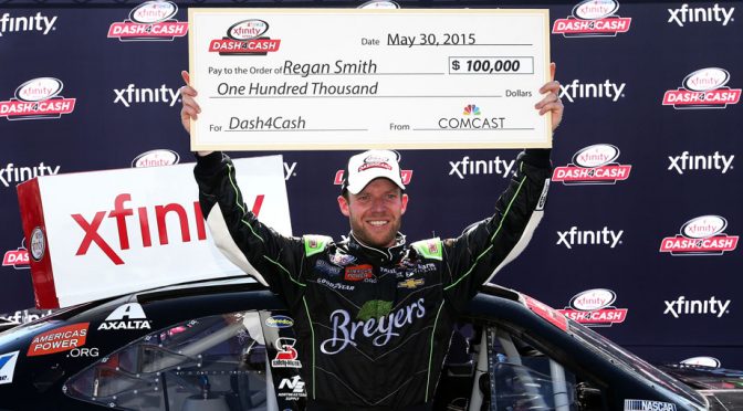Regan Smith wins first XFINITY Dash 4 Cash bonus