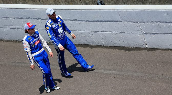 Featured Image for Dale Earnhardt Jr. says Ryan Blaney is a leader in engaging with fans