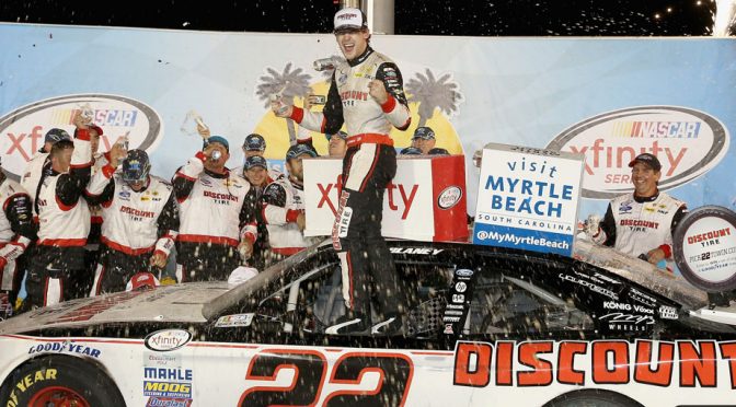 Featured image for Ryan Blaney wins XFINITY showdown at Kentucky