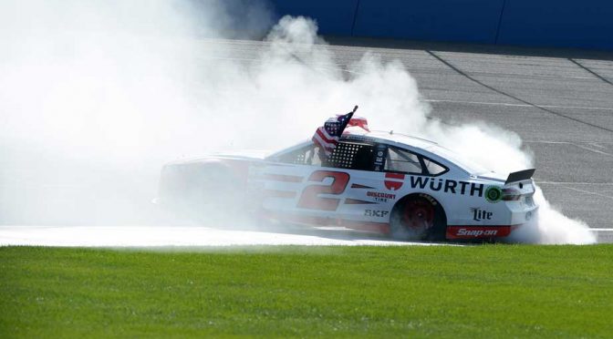 Brad Keselowski surges late to Auto Club 400 win