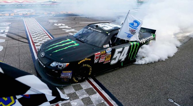 Busch wins NNS Texas race, seeks sweep