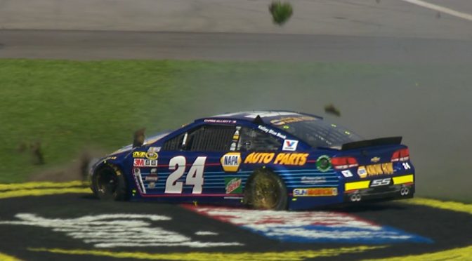 Featured image for Chase Elliott wrecks early in Daytona 500