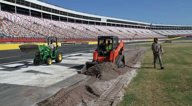 Charlotte Motor Speedway creates grass 'transition barrier'
