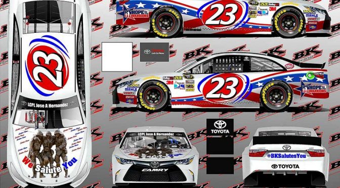 BK Racing to salute troops in Memorial Day race