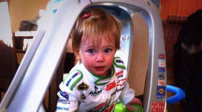 Kids dressed as NASCAR drivers for Halloween