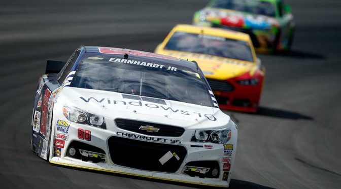 Featured image for Pocono trouble claims Dale Jr.'s hopes of a repeat win