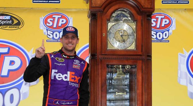 Hamlin's win gives emotional lift to J.D. Gibbs