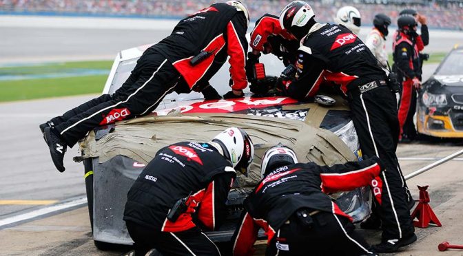 With shades of 'the Intimidator,' Dillon earns third in chaotic 'Dega race