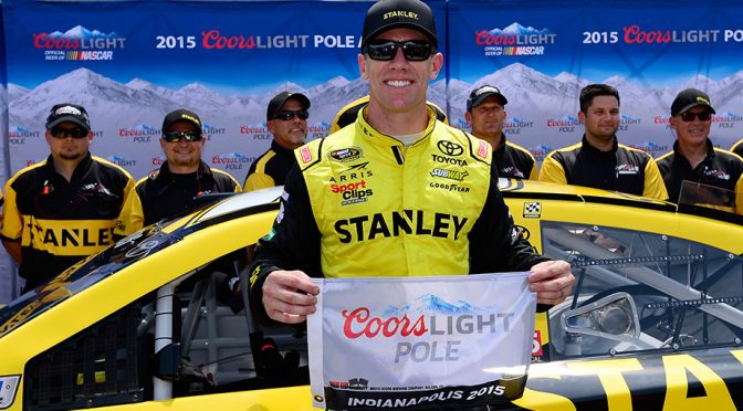 Featured image for Edwards wins Coors Light Pole at Indy