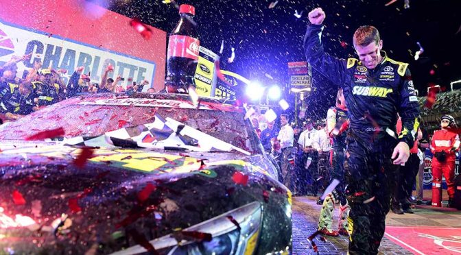 Featured image for Carl Edwards gambles, wins Coca-Cola 600