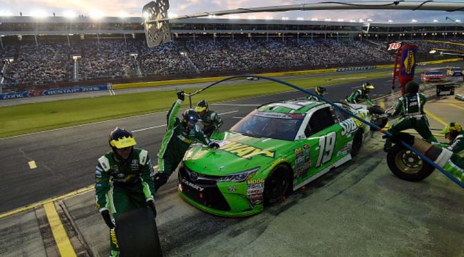 Featured image for Pit road miscues cost Logano, Edwards